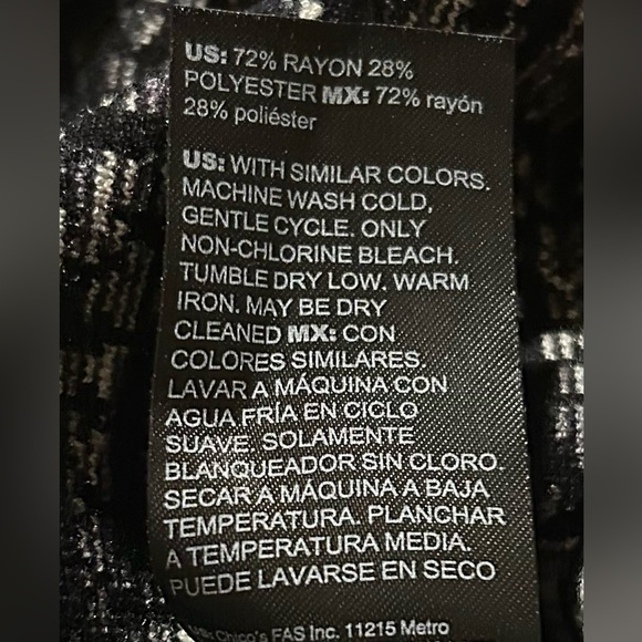 White House Black Market Abstract Striped Top Sweater Long Sleeve Size M. NWT - Picture 13 of 13